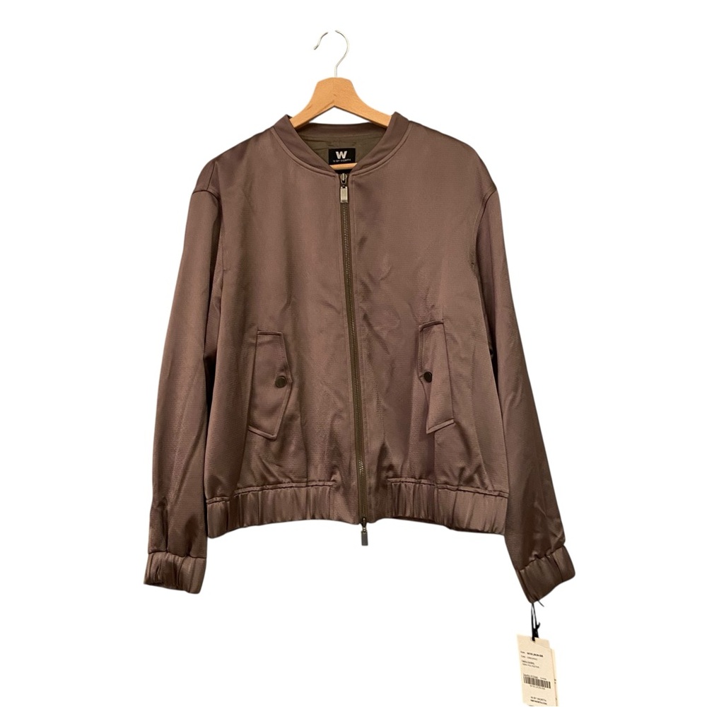 W by Worth Taupe Bomber Jacket
